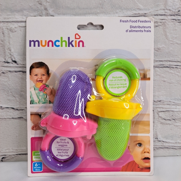 'MUNCHKIN' FRESH FOOD BABY FEEDERS FRUIT & VEGGIES 2~PACK - Picture 1 of 12